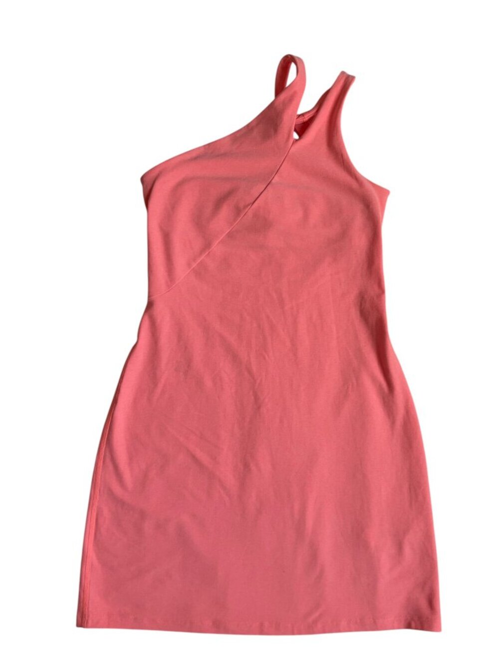 Beyond Yoga Coral One-Shoulder Bodycon Dress